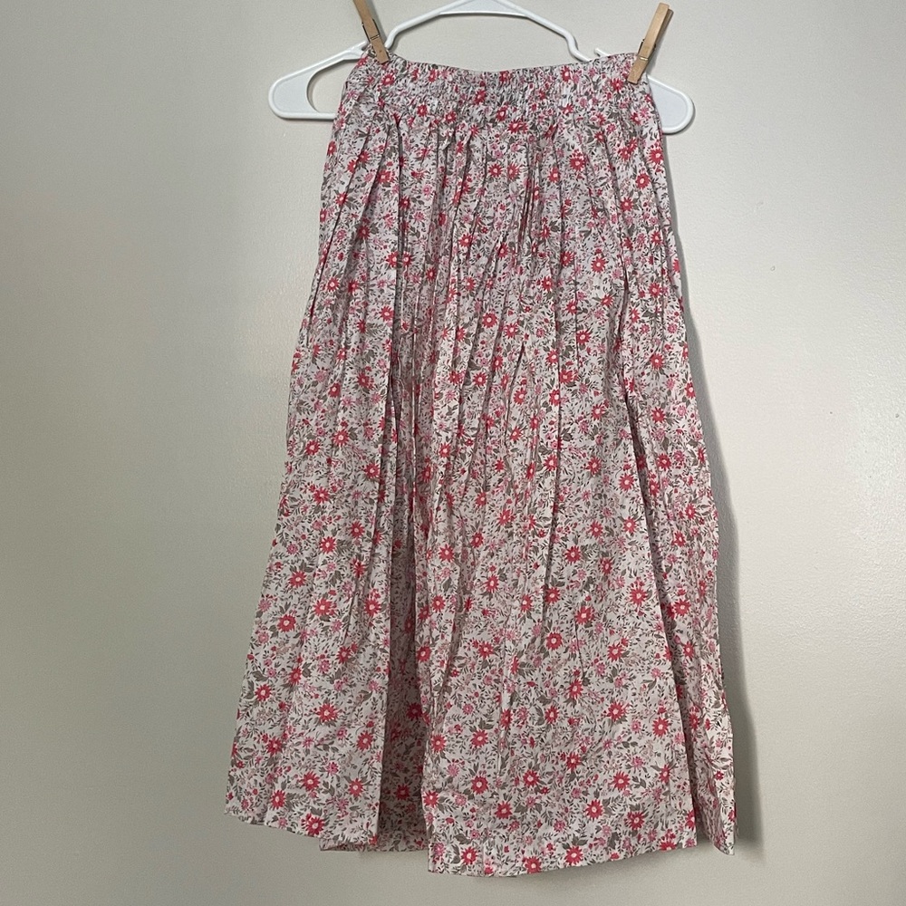 Talbots Pink Floral Midi Skirt
